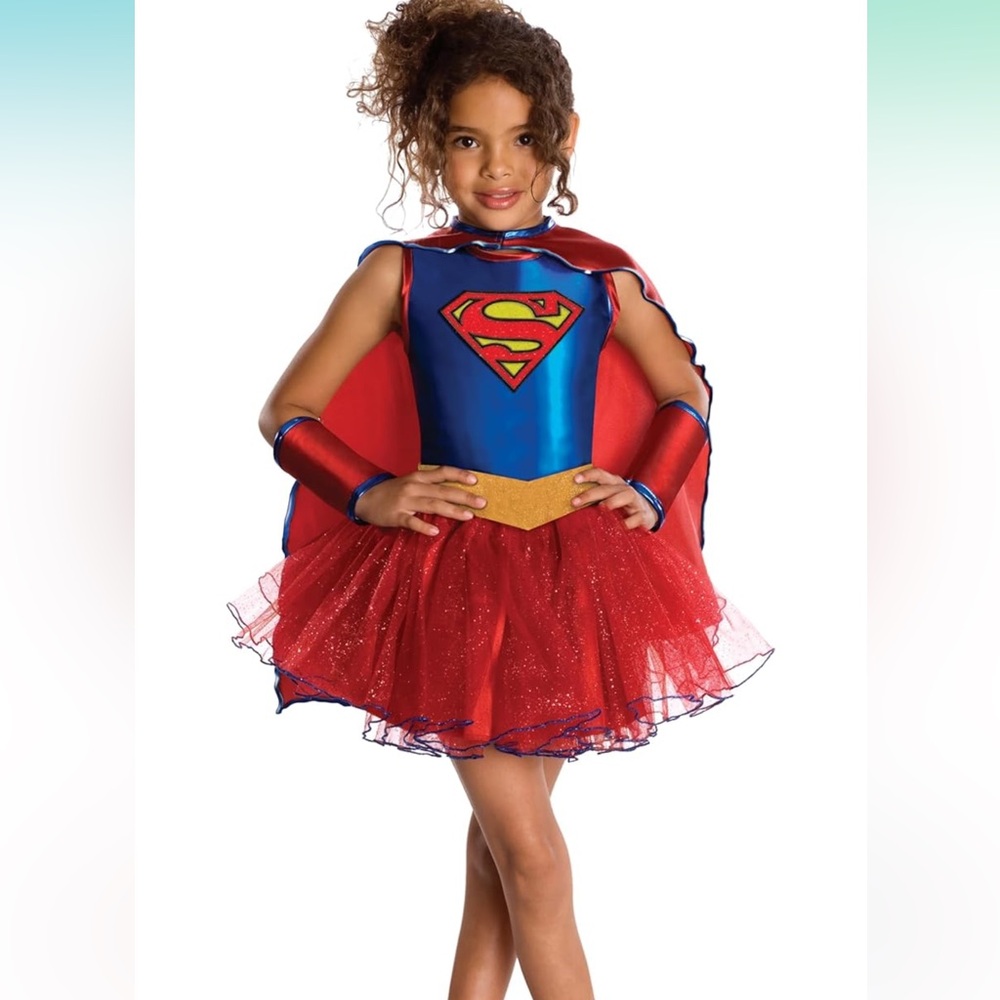 Rubie's Justice League Child's Supergirl Tutu Dress size Medium 5 - 7